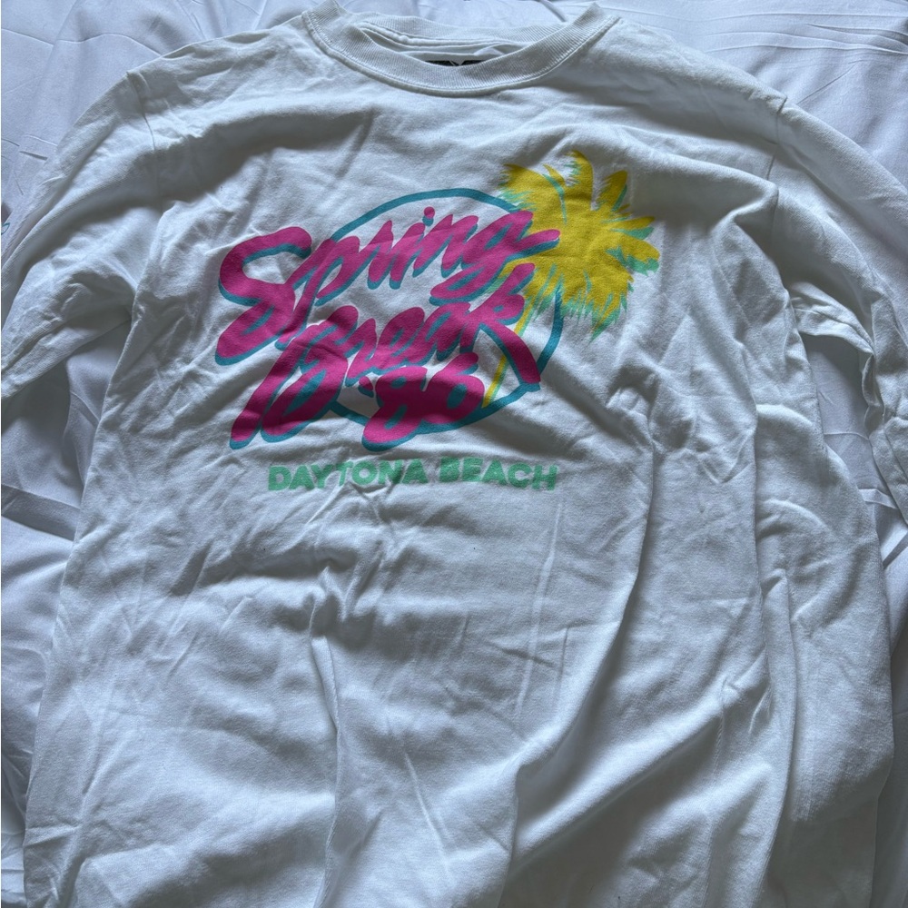 White MTV Spring Break Graphic Tee